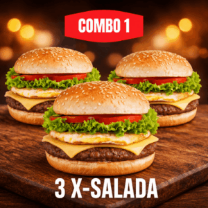 Combo 1 = 3 X-Saladas